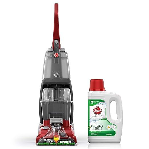 Hoover PowerScrub Deluxe Carpet Cleaner Machine, FH50150NC + 64 oz Everyday Carpet Cleaner Solution, Deep Cleaning Carpet Shampoo, AH31924