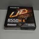GIGABYTE B550M K AMD AM4 Micro-ATX Motherboard, Supports Ryzen 5000/4000/3000 Series Processors, DDR4, 3+3 Power Phase, 2X M.2, PCIe 4.0, USB 3.2 Gen 1, GbE LAN, Q-Flash