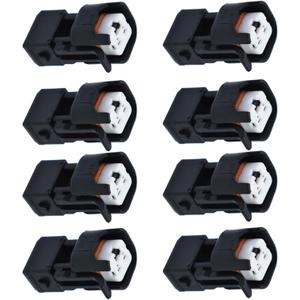 8 pcs Fuel Injector Connector Adapter Replacement for LS1 EV1 to EV6 EV14 USCAR LS2 LS3 LSX LT1