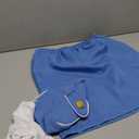 fun shack Flight Attendant Costume Women Blue, Retro Airline Stewardess Outfit with Hat & Gloves, Small