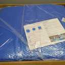 Solar Pool Cover 18 Foot Round, 10Mil Blue Bubble Pool Blanket for Inground & Above-Ground Pools | Solar Heating Cover | UV-Resistant & Energy Efficient