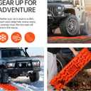 Off-Road Traction Boards with Jack Base, Heavy-Duty Recovery Tracks for 4x4, Truck, Jeep, SUV, Ideal Offroad Accessories for Mud, Sand & Snow (Large)