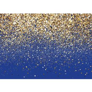 SJOLOON Blue Glitter Backdrop Royal Photo Backdrop for Birthday Party Decoration Graduation Studio Props 12558 (8x6FT)