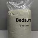 Bedsure Oversized Queen Comforter Set - Olive Green Soft Bedding for All Seasons, Cationic Dyed Bed Set, 3 Pieces, 1 Oversized Queen Size Comforter (98"x98") and 2 Pillow Shams (20"x36"+2")