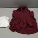 HEYWEAN Full Body Dog Diaper with a Puppy Nappies Physiological Dog Surgery Recovery Suit for Male Female Dogs (Wine Red, XXL)