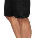 HUNGSON Men's Casual Shorts Lightweight Golf Shorts with 4 Pockets Stretch Quick Dry Comfy Work Shorts (Black)
