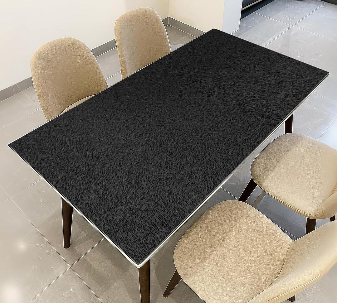 Warmstar Leather Table Cover 22 x60 Inch, 1.8MM Thick PVC Table Protector Waterproof, Desk Cover Protector Non-Slip Table Pad for Kitchen, Dresser, Gaming Desk,Dining Room Table