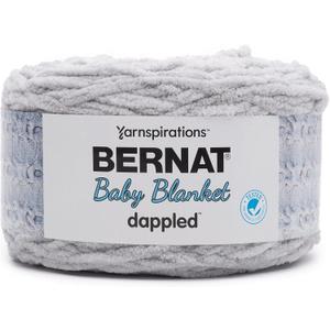 Bernat Baby Blanket Dappled Skipping Stone Yarn - Ball of 300g/10.5oz - Polyester - 6 Super Bulky - 220 Yards - Knitting/Crochet