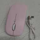 PEIBO Bluetooth 5.2 Mouse, Rechargeable Wireless Mouse for MacBook, iPad Pro, Chromebook, Windows Notebook, DELL, HP PC, Pink