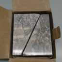 Koville Marble Bookends for Shelves, Large Bookends for Heavy Books, Natural Stone Book Stopper for Books CD Movies, Aesthetic Decorative Book Ends, Bookshelf Table Home Decor(Grey)