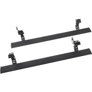 RealTruck AMP Research PowerStep Plug-N-Play | Fits 2022 - 2026 Chevrolet Silverado/GMC Sierra 1500/2500/3500HD | 76255-01A | Rust Proof Aluminum Retractable Electric Steps with LED Step Lights