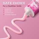 3 x Niacinamide Whitening Toothpaste, Effectively Whitens Teeth, with Peach & Mint Flavor - Stain Removal, Gum Care, Fresh Breath 24HR, Fluoride-Free Gentle Formula for Sensitive Teeth