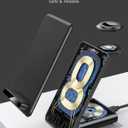 Wireless Charging Station,3 in 1 Charging Stand Made for Apple Watch Ultra 11 10 9 8 7 6 SE 5 4 3,Fast Wireless Charger Made for iPhone 17/Air/16/15/14/13/12,for AirPods Pro(with Adapter) (Black)