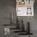 Mini 4Legs Adjustable Metal Plant Stand for 5"-10" Plant Pot  Indoor & Outdoor (Black, 1 Pcs)