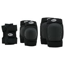Bell Sports Adult Protective Gear Black, 4Piece Set, 14+