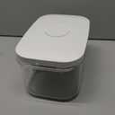 Airtight Flour Container 6.34 QT, Clear PET Plastic Food Storage Container Bin with Pop Up Lids For Rice Flour Sugar, Dry Food Holder for Kitchen Pantry Organization and Storage