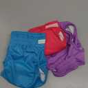 wegreeco Washable Reusable Premium Female Dog Diapers, Medium Large Small Dog Doggie Puppy & Doggy Diapers Female,Period Panties in Heat (Pack of 3, Medium) (Medium (12"-15" Waist), Bright Color)