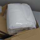 ELEMUSE Queen Mattress Topper for Back Pain, Extra Thick Mattress Pad Cover, Plush Soft Pillowtop with Elastic Deep Pocket, Overfilled Down Alternative Filling (White)