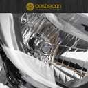 Dasbecan Halogen Headlight Compatible With Kia Soul 2014-2019 Right Passenger Side Headlight Assembly Chrome Housing Replaces# 92102-B2270 92102B2270 KI2503167
