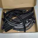 Tomato Cages for Garden Sturdy Metal Plant Stakes SupKing 2 Pack 47 Inch Tall Adjustable Heavy Duty Plant Support Cage Trellis for Outdoor Climbing Rose Vegetables Plants Flowers Comes 20 Twist Ties (Black)