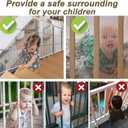 Banister Guard for Baby and Pets - 10ft x 3ft Safety Stairs Rail Net, Balcony Netting Provides Safe Environment for Child, Small Pet, Toy - Brown