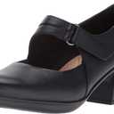 Clarks Women's Emslie Lulin Pump (7.5, Black Leather)
