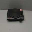 Elite Gourmet Countertop Electric Burner, 1000W Cast Iron Hot Plate, 7 Heat Settings, Portable Cooktop for RV, Dorm, Office & Small Kitchens, Road-Ready & Compact (Single)