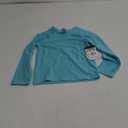 Gerber Unisex Baby Toddler UPF 50+ Long Sleeve Rashguard Swim Shirt (4T, Aqua)