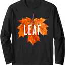I'm A Leaf - Funny Adult Halloween Matching Couples Costume Long Sleeve T-Shirt, Size: XL