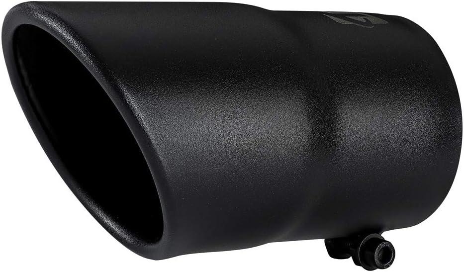 Black Exhaust tip -3.5'' Inlet Bolt on Design- Black Coated Stainless Steel Car Muffler Tips 3.5" ID x 4"OD x 7"L