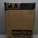 PYY Insulated Beverage Dispenser 5 Gallon - Hot and Cold Drink Container with Handles, Thermal Drink Dispenser Cooler Server carrier For Commercial Catering Black