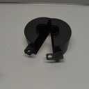 Door Knob Lockout Device (Matt Black, Padlock Not Included). Door Handle Lock - Prevents Doorknobs from Turning and Access to Keyhole. Childproof Door Knob Cover.