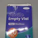 10ml Sterile Vials with Self Healing Injection Port and Sealing Cap, Glass Sterile Vials for Injections (20 Pack)