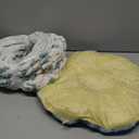 Lesure Cat Tunnel Bed for Indoor Cats - Cute Cat Donut Tunnel Toys for Small Large Cats with Washable Circle Cushion, Round Pet Peekaboo Cave Toy for Kitten/Puppy/Rabbit, Standard Cozy Clouds Blue