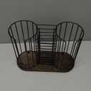 Tanggiteck 3-Compartment 18oz Coffee Cup Dispenser Rack with Wood Base, Disposable Cup, and Lid Organizer for Countertop - Perfect for Paper Cups, Straws, and Kitchen Cabinet Storage