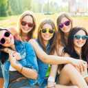 20 Pairs Bulk Sunglasses for Adult Retro 70s 90s Cheap Glasses (20Color) (M)