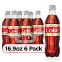 Diet Coke Caffeine Free Soda Soft Drink, 16.9 fl oz, 6 Pack (EXP 09/29/25)