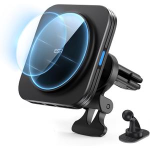 ESR for MagSafe Car Mount Charger,15W Magnetic Wireless Car Charger, for MagSafe Car Charging, Air Vent Dashboard Phone Holder Mount for iPhone Air 17 Pro Max 16 15 14 13 12, Galaxy S25, Fast Charging (Standard)