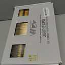 WDF300 Pieces Gold Plastic Silverware - Heavy Duty Disposable Cutlery Set Plastic Gold Silverware Set Includes 100 Forks, 100 Spoons, 100 Knives for Party Baby Shower Wedding Spring