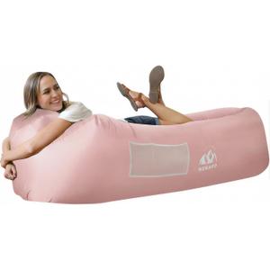WEKAPO Inflatable Couch Air Lounger Chair - Camping & Beach Accessories, Portable Blow up Sofa for Hiking, Lawn, Indoor/Outdoor Movies & Music Festivals. Lightweight and Easy to Set Up Air Hammock, 82 x 27 x 35 inches