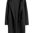 ANRABESS Womens Cardigan Sweater Open Front Knit Long Coatigan Dressy Casual Jacket Coat 2025 Fall Outfits Classy Clothes (Small, Black)