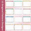 Ospelelf Desk Calendar 2026-2027 Large 22"x17" Monthly Family Planner Pad with Protective Cover 18 Months January 2026 - June 2027 Geometry