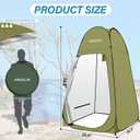 AKOZLIN Portable Pop Up Shower Tent Instant Privacy Dressing Changing Tent Outdoor Shower Room Camp Toilet Tent, 74.8" H x 39.4" W x 39.4" L