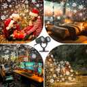 Snowflake Projector Lights Outdoor, Led Christmas Lights Outdoor, Snowfall Projection Lights Waterproof for Christmas Decorations[LL-049-03], White