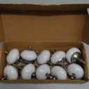 Set of 10 Ceramic Cabinet Colorful Knobs for Kitchen, Cabinet, Drawer, Wardrobe (White and Grey)