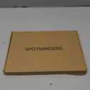 SPOTMINDERS Apple MFI Certified Wallet Tracking Card Black 4-Pack - Works with Apple Find My Rechargeable Tracker IP68 Waterproof 0.07in Slim iPhone Item Finder Smartcard for Luggage Tags Purse Keys