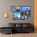 OMISHE 6x9 Picture Frame Black for Wall Hanging or Tabletop, 6 x 9 Frame Wall Mounting Horizontally or Vertically, 6 by 9 Wall Gallery Photo Frames, Black