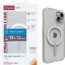 Gear4 ZAGG Crystal Palace Snap iPhone 14/13 Case - Clear iPhone Case, D30 Drop Protection (13ft/4m), Anti-Yellowing Properties, Edge-to-Edge Protection, Magsafe Compatible