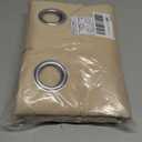 NICETOWN 90 inch Curtain Privacy for Doorway - Thermal Insulated Grommet Window Treatments Room Darkening Sound Reducing for Bedroom/Home Office (Biscotti Beige, 1 Panel, W46 x L90)