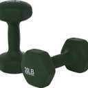 Amazon Basics Neoprene Dumbbell Hand Weights for Exercise and Muscle Toning, 20 Pound, Pair